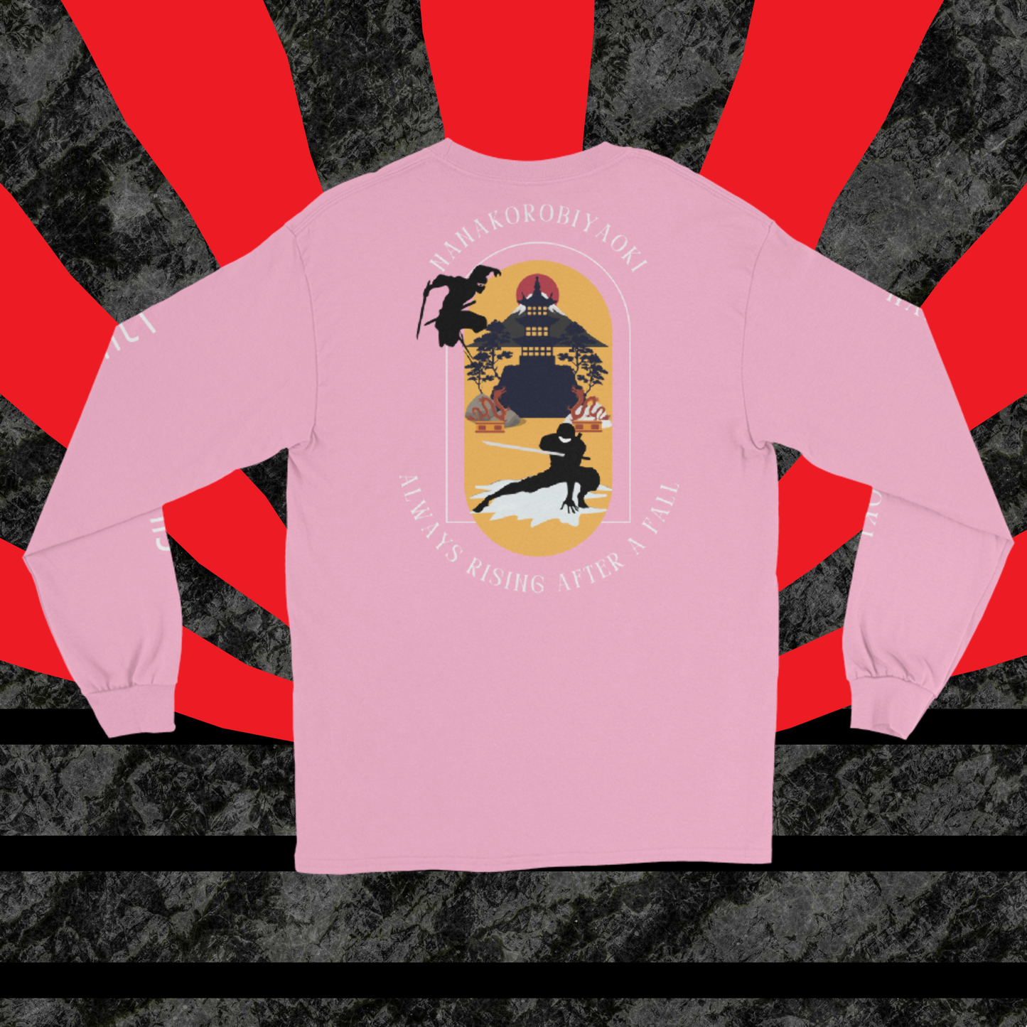 Nanakorobiyaoki - "Always Rising after a fall” Long sleeve